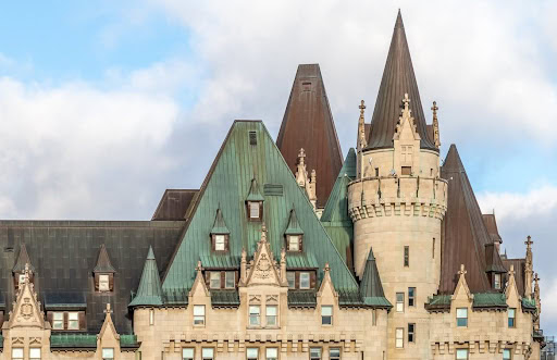 The Château Laurier, a landmark in Ottawa, ON