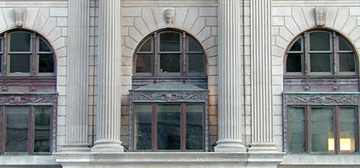 metal clad windows and doors at the investment building