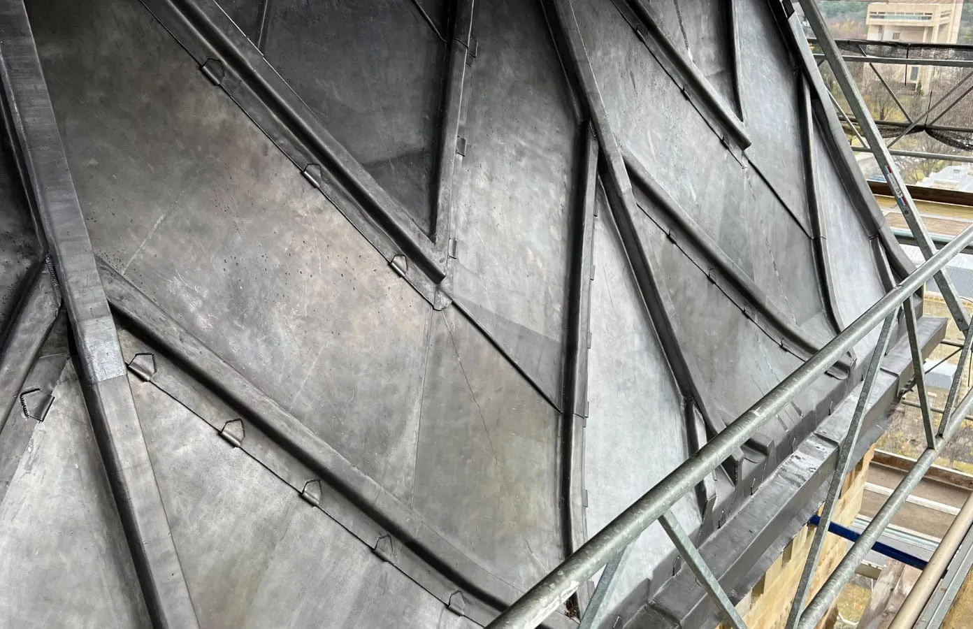 URIS Library and McGraw Tower 2 - Chevron lead roof