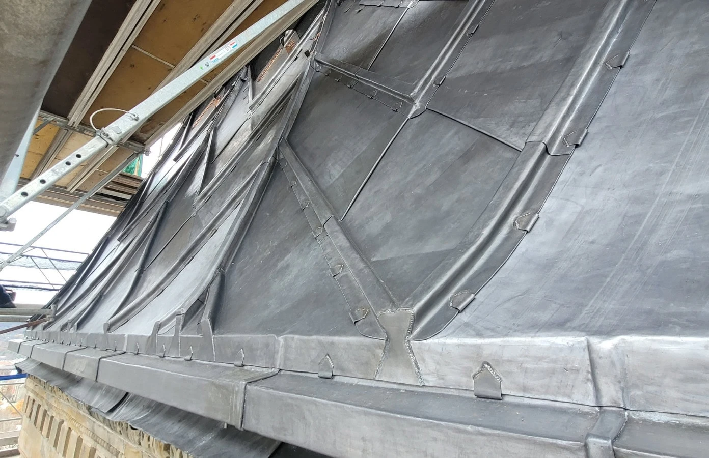 URIS Library and McGraw Tower 3 - Chevron lead roof